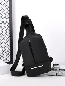 Nylon Material Simple Business Commuter Multifunctional Crossbody Bag, Large Capacity Casual Versatile Outdoor Backpack, Unisex Shoulder Chest Pack