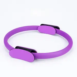Premium Pilates Ring Magic Circle with Non-Slip Cushioned Handles, Durable Fiberglass Core for Full-Body Toning, Yoga, Stretching, Core & Pelvic Floor Exercises, Lightweight Fitness Equipment for Home Gym & Workouts