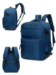 40x30x20 Cm Travel Backpack, Zipper Closure Design, Comfortable Handle, Adjustable Straps, Independent Shoe Compartment, Casual Style, Durable Backpack
