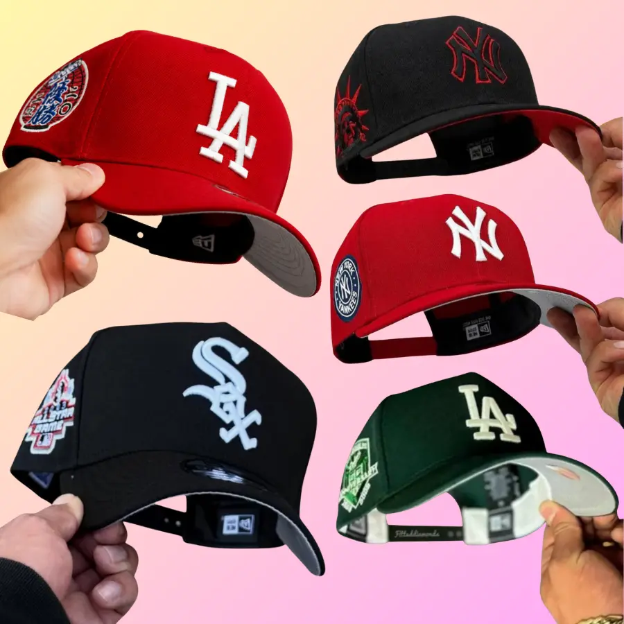 New Era 59FIFTY/9FORTY MLB White Sox,  NY Yankees Hat, Dodgers, Nationals | High Crown Flat Brim Baseball Hat For Men & Women, Premium Urban Streetwear Collector Edition