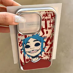 G-Gorillaz Cartoon Anime Protective Phone Case for iPhone 16/15/14/13/12/11 Pro Max/x/XR/xsmax/8/7 Plus, Luxury Transparent Soft Back Cover