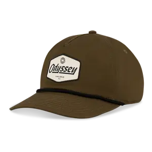 Men's Odyssey Golf Patch and Rope Hat in Camel | Size: Adjustable