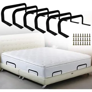 6 PCS Mattress Retainer Bar, Mattress Slide Stopper, Keep Topper from, Stopper to Prevent Holder in Place for Most Soft Bed