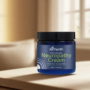 Basic Vigor Neuropathy Relief Cream Extra Strength for Feet, Legs, and Hands. Vegan and Cruelty-Free, Non-Greasy, Gentle, Non-Burning with Cooling Effect (4 oz.)