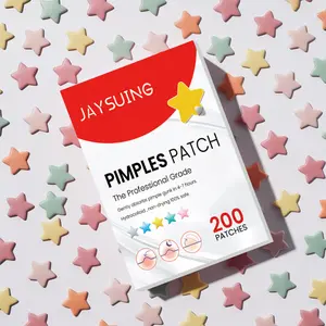 Pimple Patches for Face, Hydrocolloid Acne Patches, Blemish Patches, Hypoallergenic Patches, Cute Star Zit Covers, Colorful Spot Stickers with Tea Tree, Salicylic Acid & Cica Oil 200 Count Skincare Skin Repair
