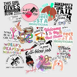 Sticker Pack 20 pcs Beautician Life Stickers, Salon Career Vinyl Decals