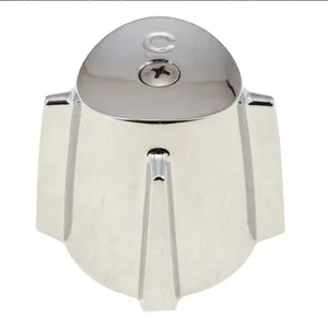 Faucet Handle Old Style Cold Simple Design for Old-Style Cold Faucets No Additional Features Specified Chrome Finish Basic Handle 2.5 in Height 2 in Width 1.8 in Depth