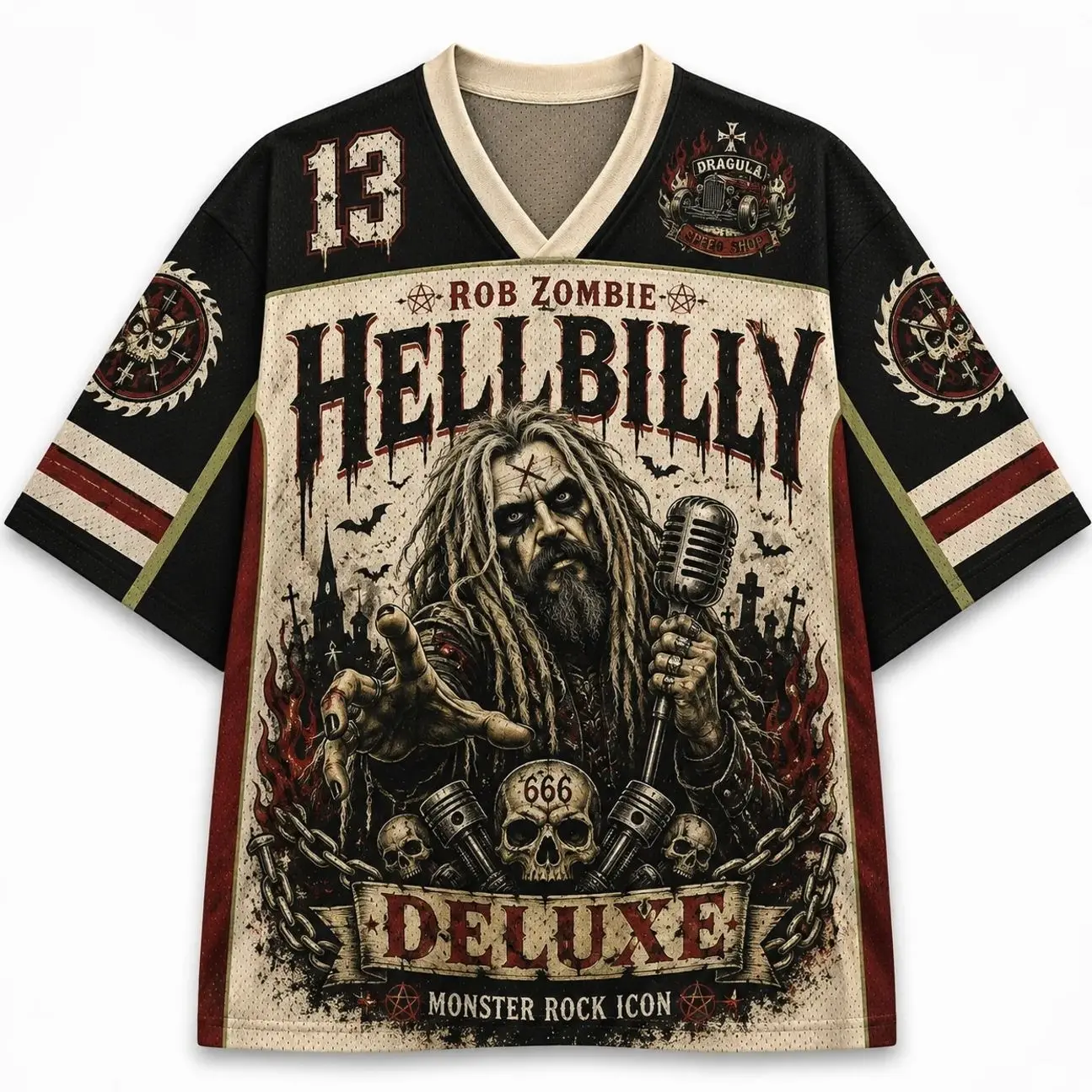 Rob Zombie "Hellbilly Deluxe" Mesh Jersey 6KR