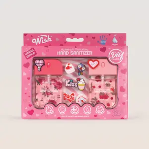 Wish SWEETIE Pocket Hand Sanitizer Spray Gift Box - Rose Water + Samba Berry (1.5 fl oz*2)