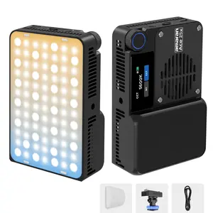 amaran Ace 25x B Pocket Bi-Color LED Light: Boost Mode Up to 32W, Bi-Color Mini Video Light (2,700-6,500K), 1,636 Lux@1m, 4,500mAh Battery with PD Fast Charging for Mobile Creators