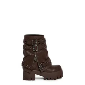Warp Combat Boots - Brown