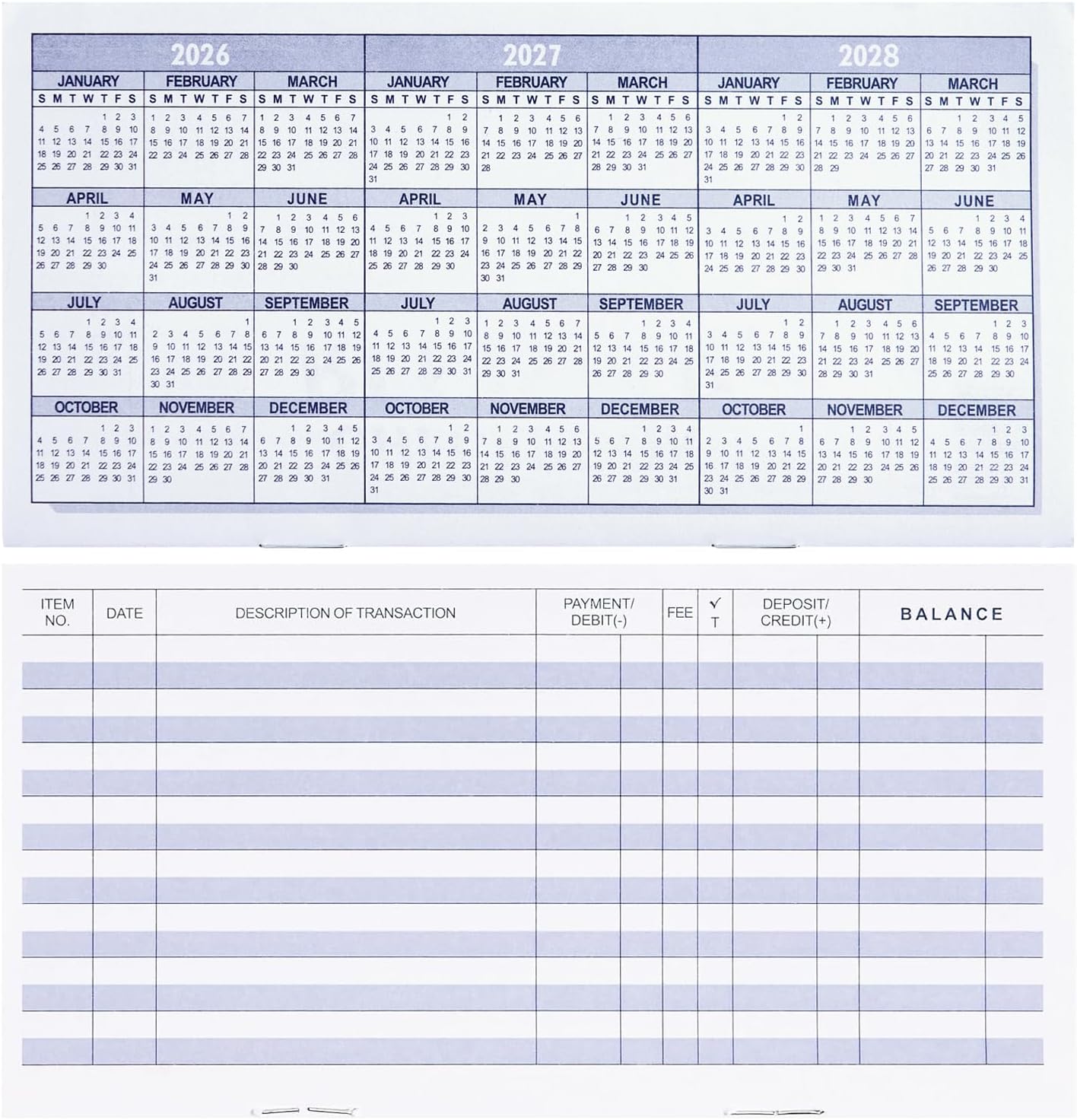 20-Pack Checkbook Register Ledger – Personal & Business Bank Transaction Record Books for Checking, Savings, Deposits & Credit Card Tracking, Easy Expense Management Logs 20-Pack Checkbook Register Ledger – Personal & Business Bank Transaction Record Books for Checking, Savings, Deposits & Credit Card Tracking, Easy Expense Management Logs