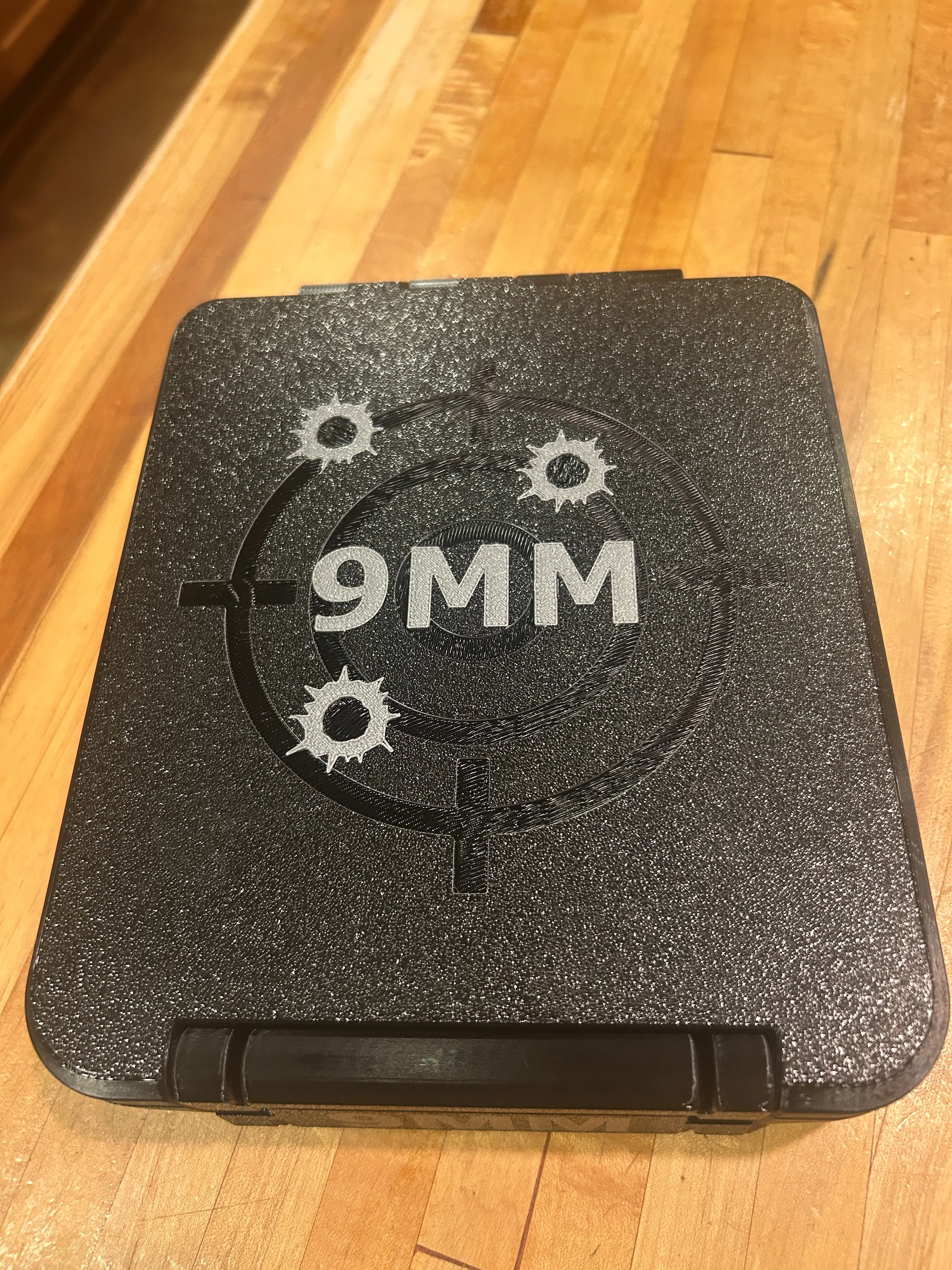SureSnap Cinch-Lock™ 9mm Ammo Box | Heavy-Duty PETG Storage Case | Snap-Lock Ammo Organizer | 3D Bullseye Lid | Made in USA