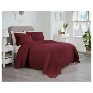 Superior Aspen Cotton Blend Medium Weight Bedspread Set- Queen