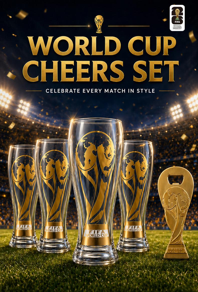 Official FIFA World Cup 26 Gold Stamped Classic Beer Glass--Collector's Edition summervibes Drinkware Tumblers,summerwins Official FIFA World Cup 26 Gold Stamped Classic Beer Glass--Collector's Edition summervibes Drinkware Tumblers,summerwins