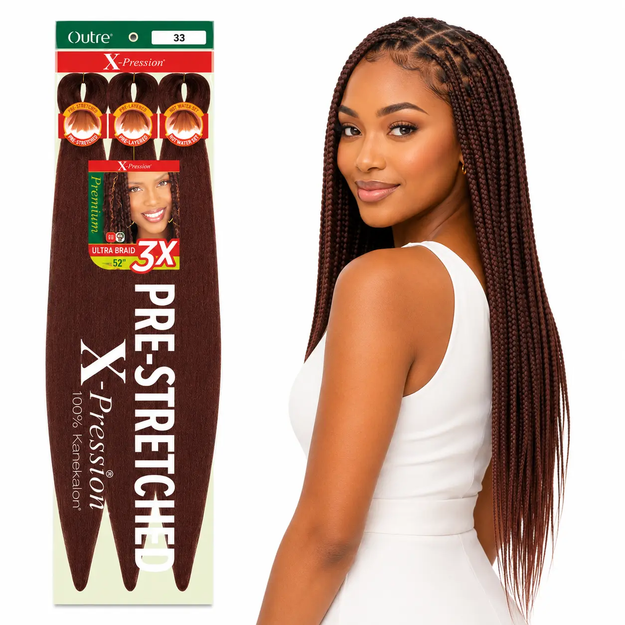 Outre X-Pression 3X Pre-Stretched Braiding Hair – 52"