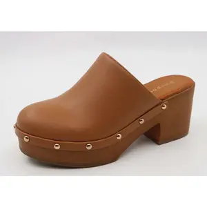 Casual Clog Mule Heels