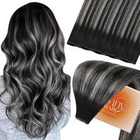 #1B/S/1B Black Roots to Silver Grey