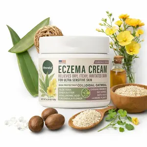 summervibes 5-in-1 Eczema Cream for Babies, Kids & Adults | Colloidal Oatmeal Lotion for Dry, Itchy Skin | Intensive Face & Body Moisturizer | Clinically Tested for Sensitive, Irritated Skin