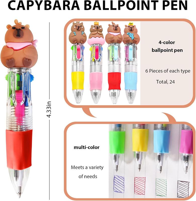 96 count Capybara Gifts Bulk,4-in-1 Ballpoint Pens,Stickers,Notepads,Organza Bulk Gifts Set for Teachers School Office Party Favor Supplies 96 count Capybara Gifts Bulk,4-in-1 Ballpoint Pens,Stickers,Notepads,Organza Bulk Gifts Set for Teachers School Office Party Favor Supplies