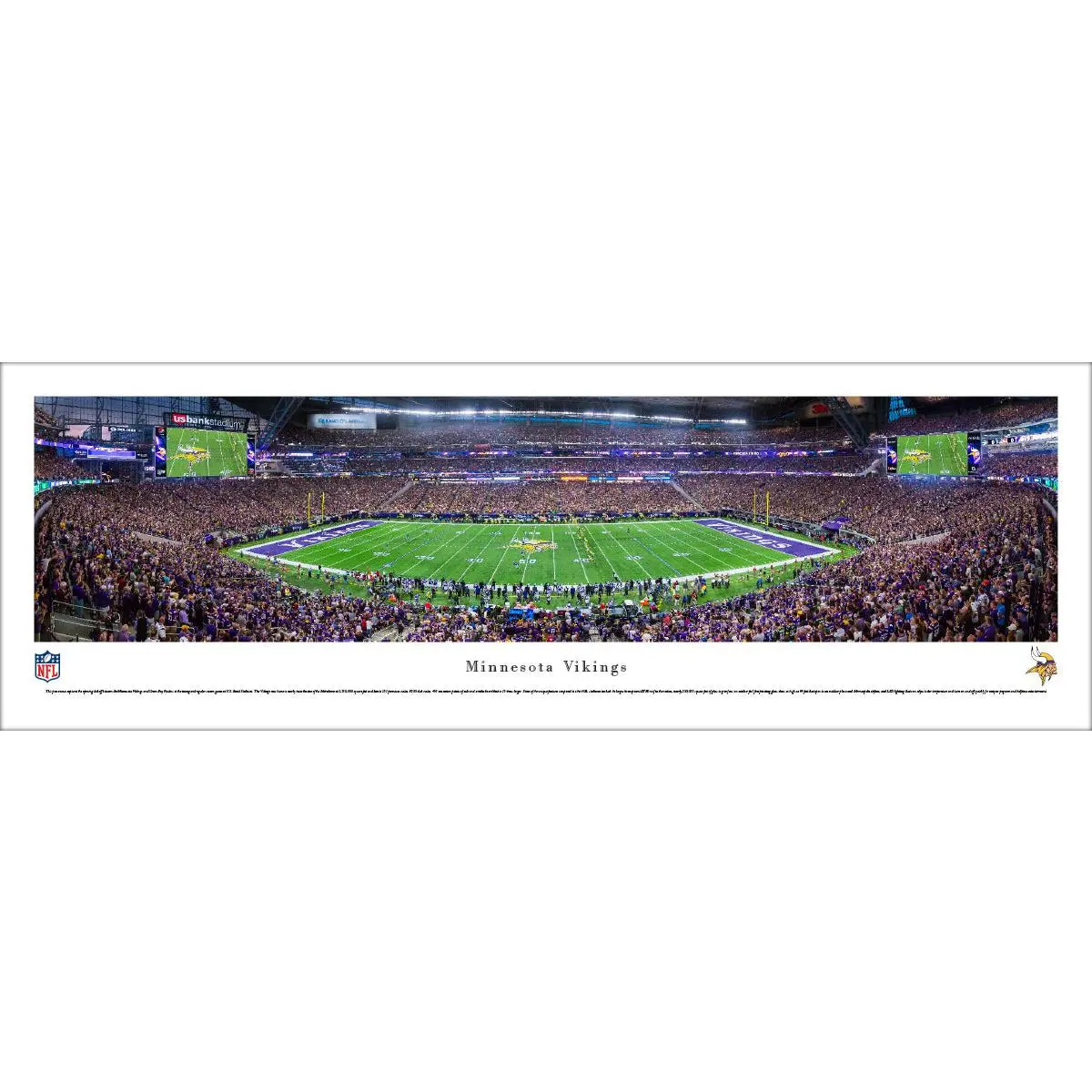 Minnesota Vikings U.S. Bank Stadium Inaugural Game Panoramic Picture