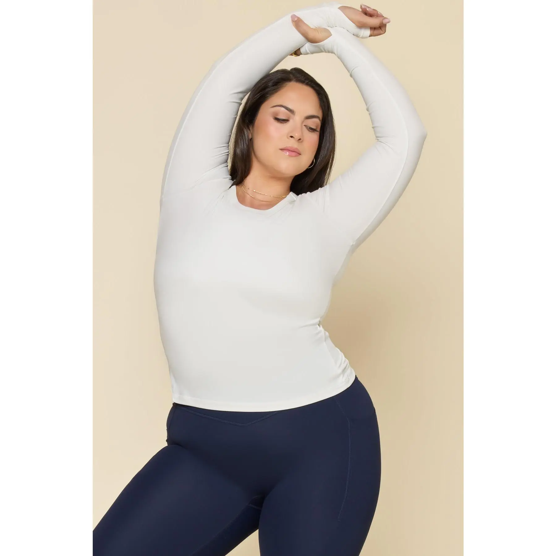 Call Me Baby Long Sleeve Top - White