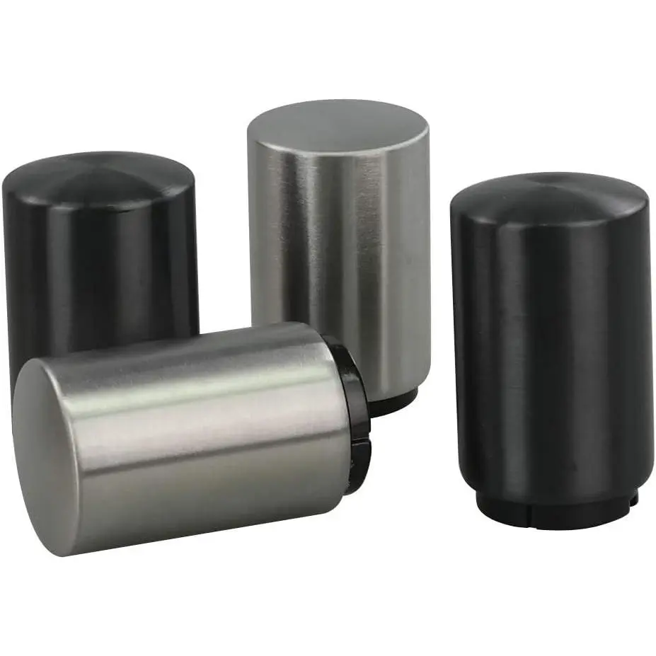 4 count Stainless Steel Magnetic Beer Bottle Opener with Automatic Cap Catcher