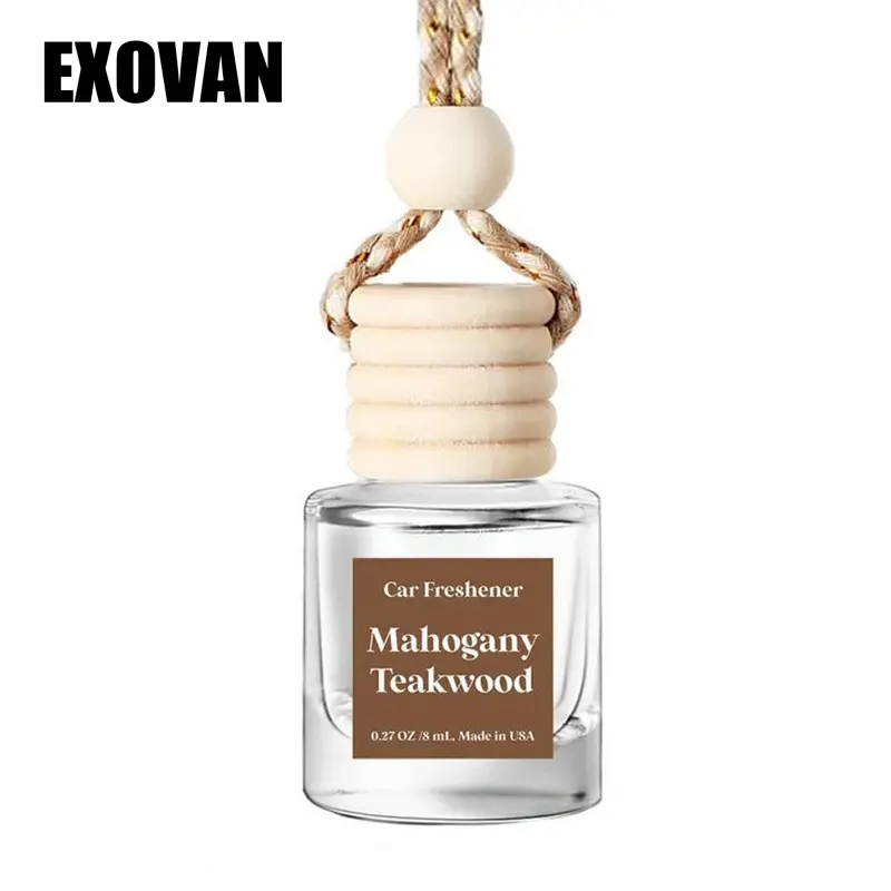 Car Air Fresheners Hanging Scent Oil Diffuser,EXOVAN 8ML Nature Frangrance Friut Juciy Perfume Last Long Time With Three Scents For Car & Live Gifts