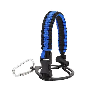 2024[Colorful Paracord Holder] Durable Polyester Paracord Water Bottle Holder Strap |   Colorful Carrier for Wide Mouth Bottles, Secure Cup Accessory in Assorted Colors (Blue, Black, Red, Yellow, Pink, Purple)2025
