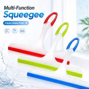 Glass Cleaning Squeegee + 3 Pcs Shower Squeegee Set + Streak-Free Cleaning, Multi-Purpose Portable Design + Bathroom Glass Door Wiper + Household Cleaning Must-Have + Versatile Squeegee for Shower Door Window Mirror Car Windshield