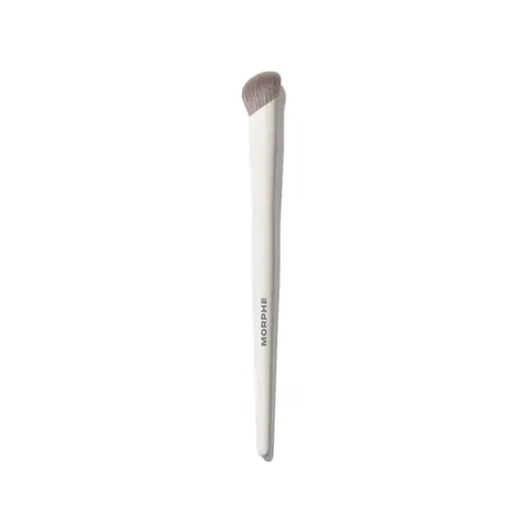 Morphe M132 Angled Concealer Brush - Dense Bristled Precision Applicator for Creams & Liquids - Ideal for Nose & Under Eye Concealing
