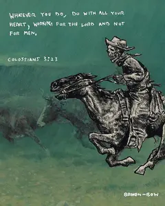 Colossians 3:23 Poster Print