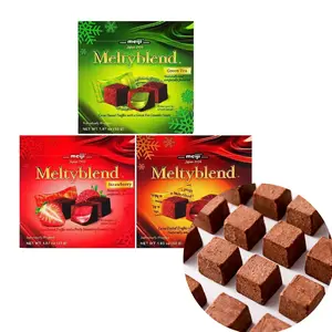 MEIJI MELTYBLEND Chocolate 3 Flavors Variety Pack 5.57oz Matcha Strawberry Rich Cocoa Japanese Confectionery Green Tea Sweet Tangy Rich Cocoa