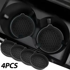 Car Cup Holder Coaster, Silicone Universal Anti-slip Car Cup Holder Pad, Universal Car Interior Accessories for Men and Women