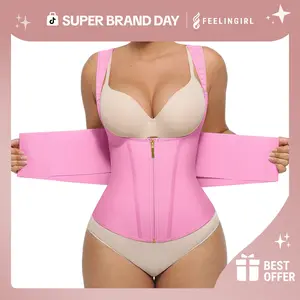 FeelinGirl#Live Stream Plus Size Waist Trainer OutdoorFun Vest  Womenswear Comfort Straps matt waist Spandex Day Waist Trainer Everyday Belts Super Brand Day
