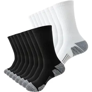 JOYNÉE 8 Pairs Mens Athletic Crew Cushion Running Work Breathable Outdoor for Men
