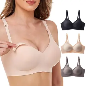 Seamless Wireless Maternity Nursing Bra Ultra Comfy for Pregnancy & Breastfeeding