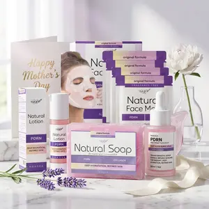 Nadeea Natural Hydration Skincare Set - Gentle Cleansing Soap, Nourishing Lotion, Hydrating Face Cream, Lightweight Serum for Soft Smooth Skin