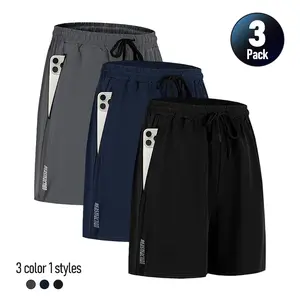 Men's Plain Solid Color Drawstring Pocket Shorts, Mens Clothing, zipper pocket, beach vacation outfit Athleisure Casual Elastic Waist Pockets Men's Athletic Bottoms for Daily Wear, Summer Shorts Tropical