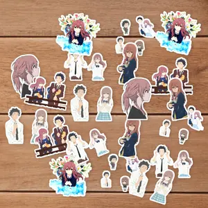 Stickers Pack 20 Pcs A Aesthetic Silent Water Vinyl Skateboard Voice Bottle Guitar Colorful Bumper Car Waterproof Laptop Bike Luggage