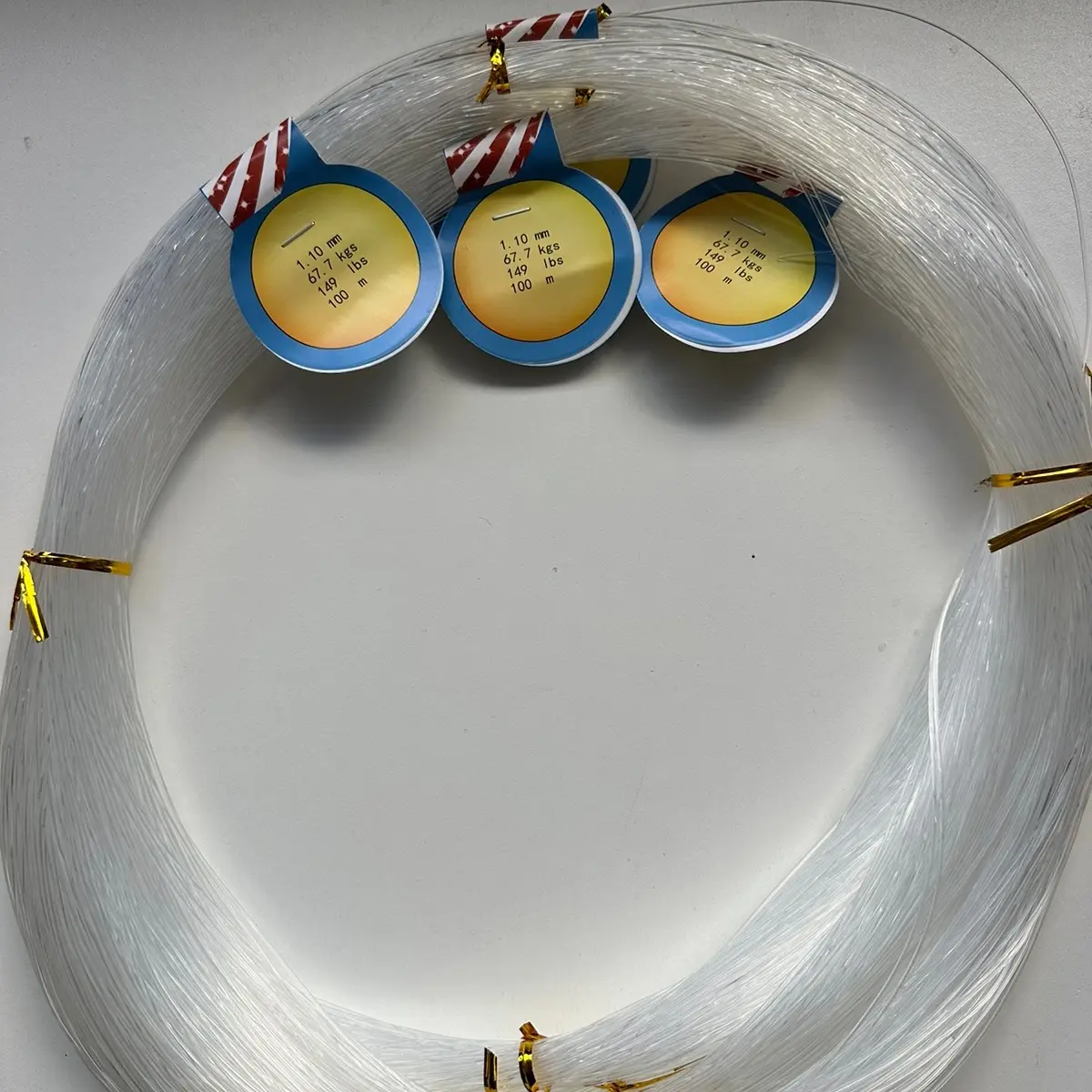 Fishing thread with a length of 500 meters : madejas de nailon para la pesca