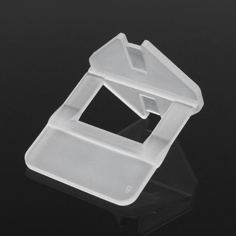 1.5mm White Tile Leveling System Clip Spacer Plastic Tiling Flooring Tools 100Pcs