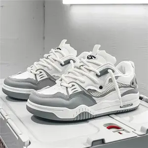 Women's Colorblock Chunky Sneakers Ankle Boot Round Toe Flatform Heel All Seasons Outdoor Closed Athletic Footwear Yellow Trainers cute shoes sneakers women shoes