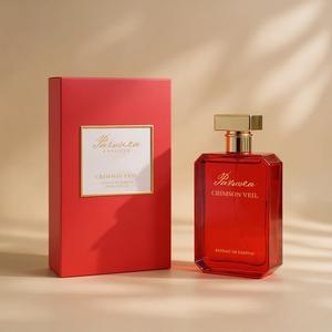 Paruvea Crimson Veil Extrait de Parfum 100ml Long Lasting Luxury Perfume for Women Floral Woody Notes of Saffron Jasmine & Amber Vegan Cruelty Free