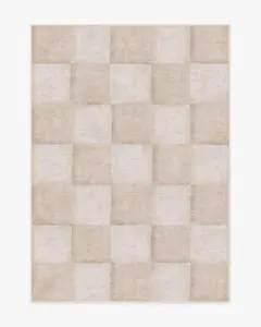 Hearth Check Neutral Rug