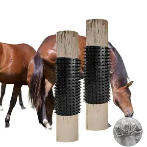 2pcs Cattle Sheep Pig Care Brushes, Horse Scratch Pad, Equestrian Supplies, Large Animal Grooming Tool, Farm Auxiliary Brush, Relieves Itching, Plastic Material