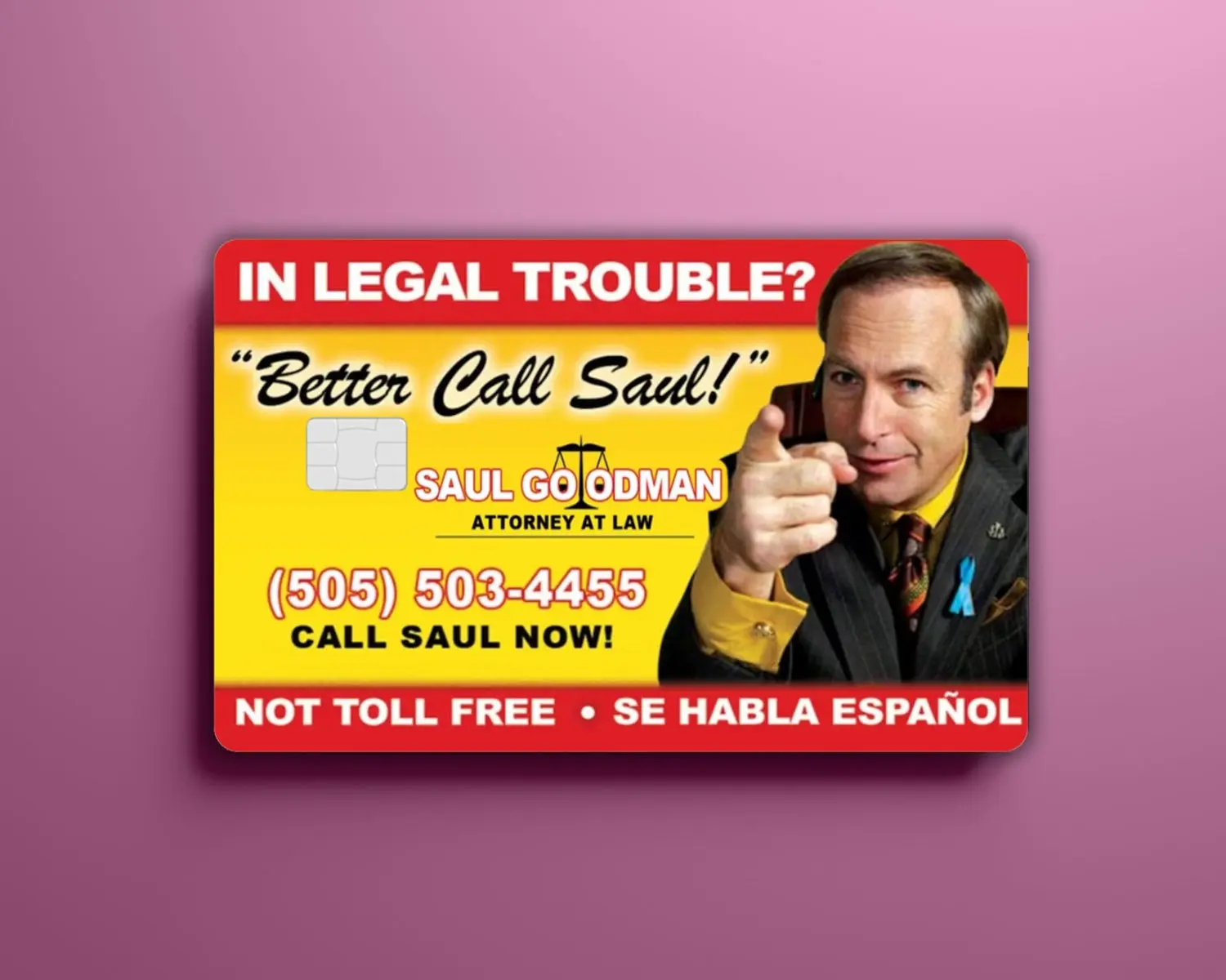 BETTER CAKK SAUL Holographic Decal Credit/Debit Card Skins | Handmade Vinyl Sticker