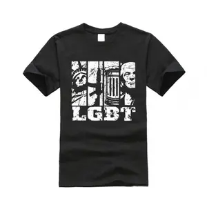 LGBT Graphic Print Black Crewneck T Shirt Mens Streetwear Casual Short Sleeve Cotton Tee Pride Outfit Festival Party Everyday Summer Top