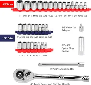 WORKPRO 87 Piece Household Hand Tool Kit, General Auto Repair Tool Set with Pliers, Screwdrivers, Sockets, Wrenches and Toolbox Storage Case, Mechanic Tool Set for Homeowner, Diyer, Handyman