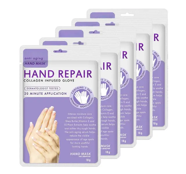 5 Pairs Hands Moisturizing Hand Mask for Dry, Aging, Cracked Hands